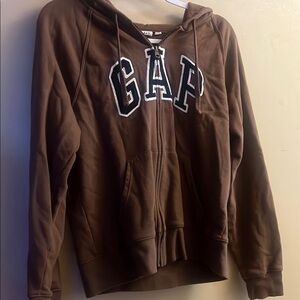 GAP Chocolate Brown Zip-Up Hoodie